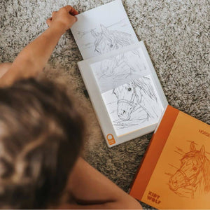 Nachfüllkarten – Kidydraw Pad – Pferde (30 Stück, ab 8 Jahren)