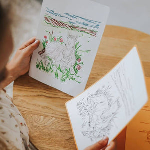 Nachfüllkarten – Kidydraw Pad – Pferde (30 Stück, ab 8 Jahren)