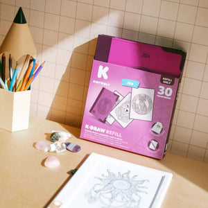 Nachfüllkarten – Kidydraw Pad – Zen (30 Stück, ab 10 Jahren)