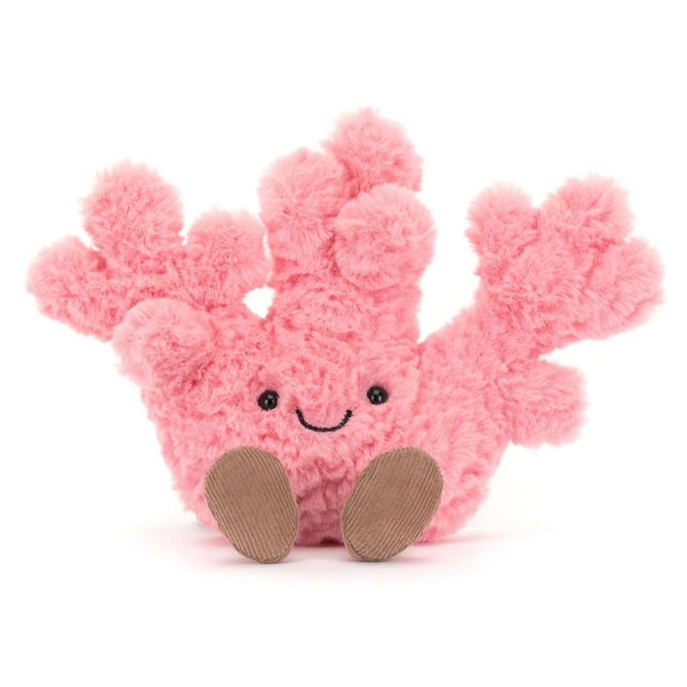 Kuscheltier Fröhliche Koralle Rosa (16 cm)