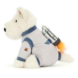 Plüschtier Terrier Astronaut - Cream (23 cm)