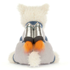 Plüschtier Terrier Astronaut - Cream (23 cm)