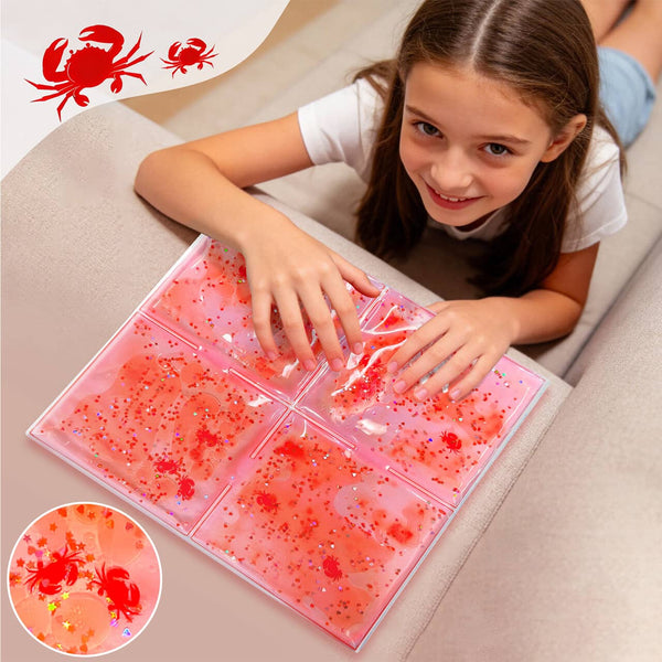 Sensorik-Knetspielzeug - Squishy Sensorik-Panel mit Flüssigkeit - Rot