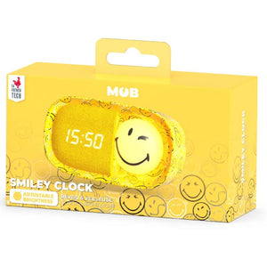 Kinderwecker mit Nachtlicht MOB Smiley World in Gelb - Ansicht 4