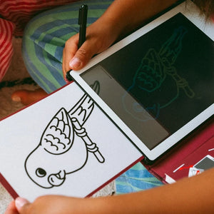 Grafik-Tablet zum Zeichnen mit Schablonen Kidydraw Mini – Haustiere