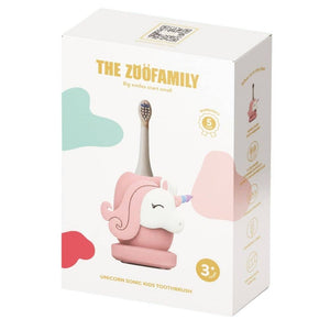 Verpackung der Kinder-Schallzahnbürste Einhorn von The Zoofamily