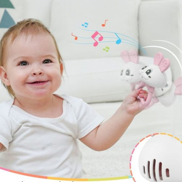 Beißring Rassel 2in1 – Kaninchen Bunny Pink