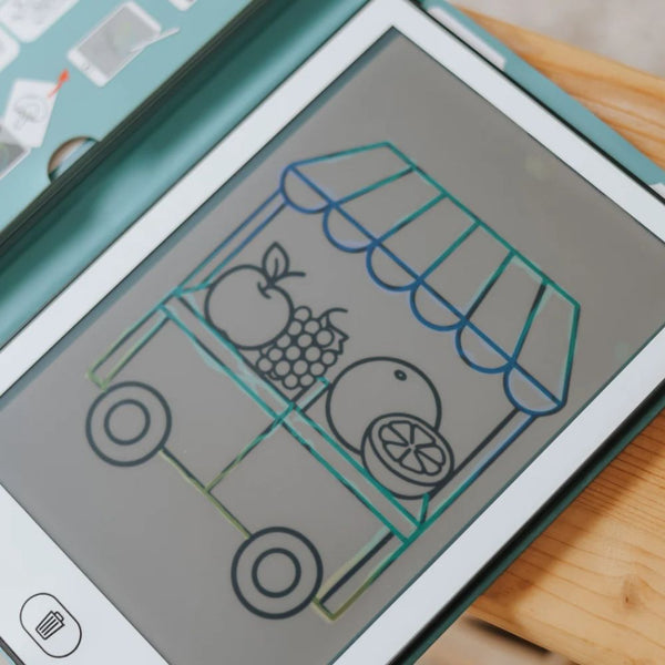 Grafik-Tablet zum Zeichnen mit Schablonen Kidydraw Mini - Market