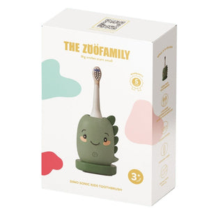 Verpackung der Kinder-Schallzahnbürste Dinosaurier von The Zoofamily