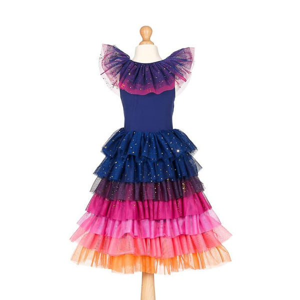 Tüllkleid Dawn mit Rüschenkragen und mehrlagigem Rock