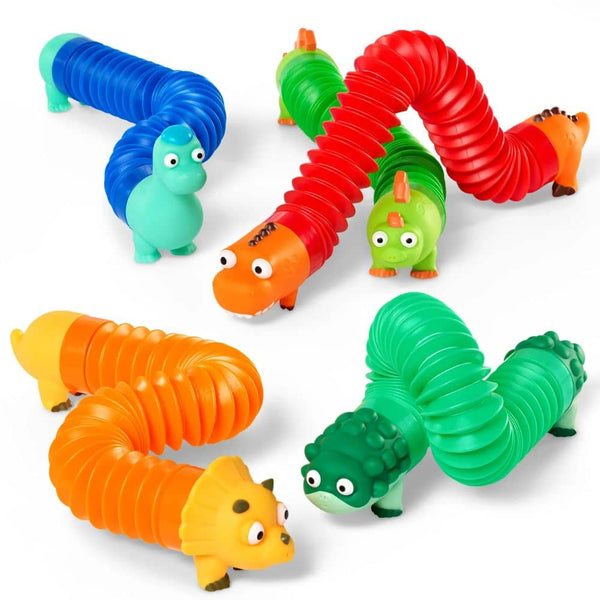 Battat Li'l Dino Buddies - zusammengesteckte Dinosaurier mit gedehnten Röhren