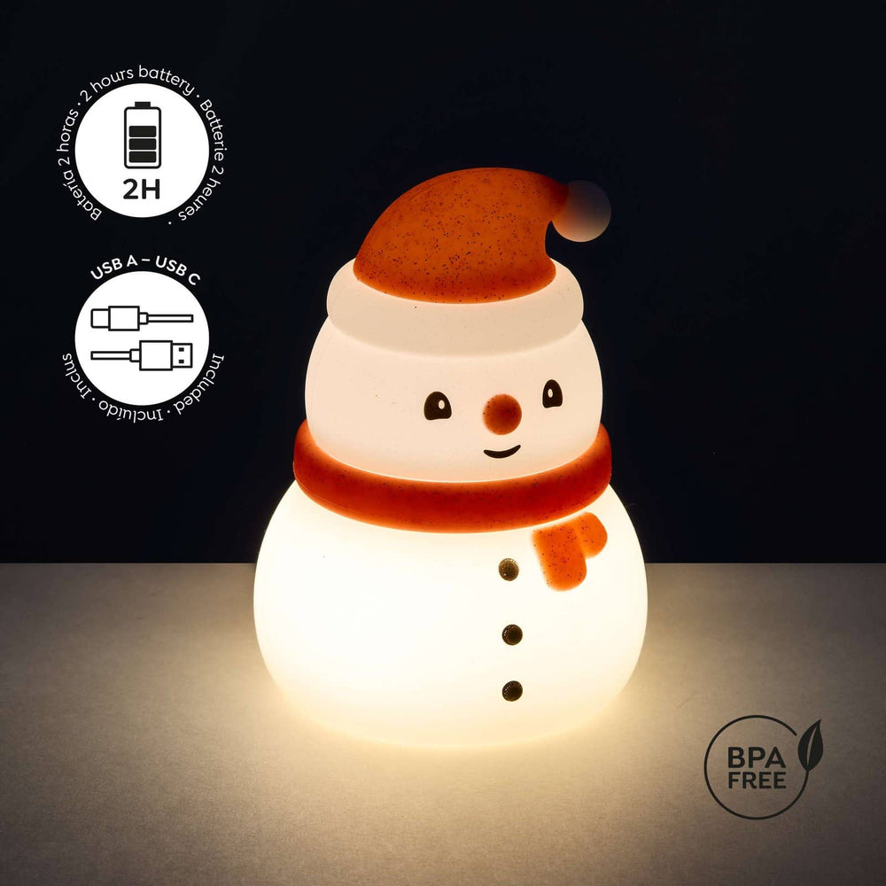 Weihnachtslampe mit drei Leuchtmodi Xmas Time – Schneemann