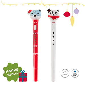 Weihnachtskugelschreiber mit Projektor – Bär
