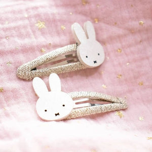 Yuko B. Haarspangen Miffy, Weiß - Ansicht 2