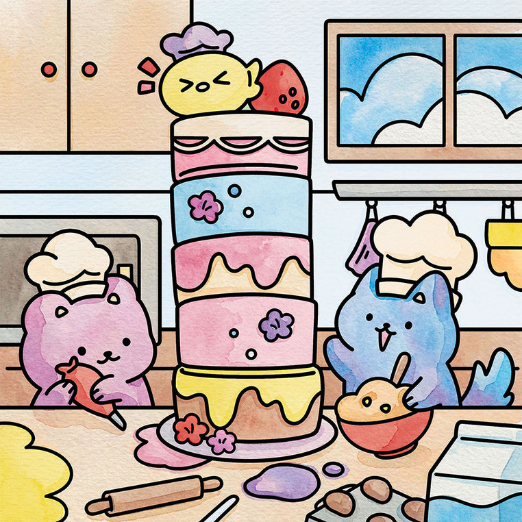 Verpackung Janod Cosy Painting Sweet Moments with Friends
