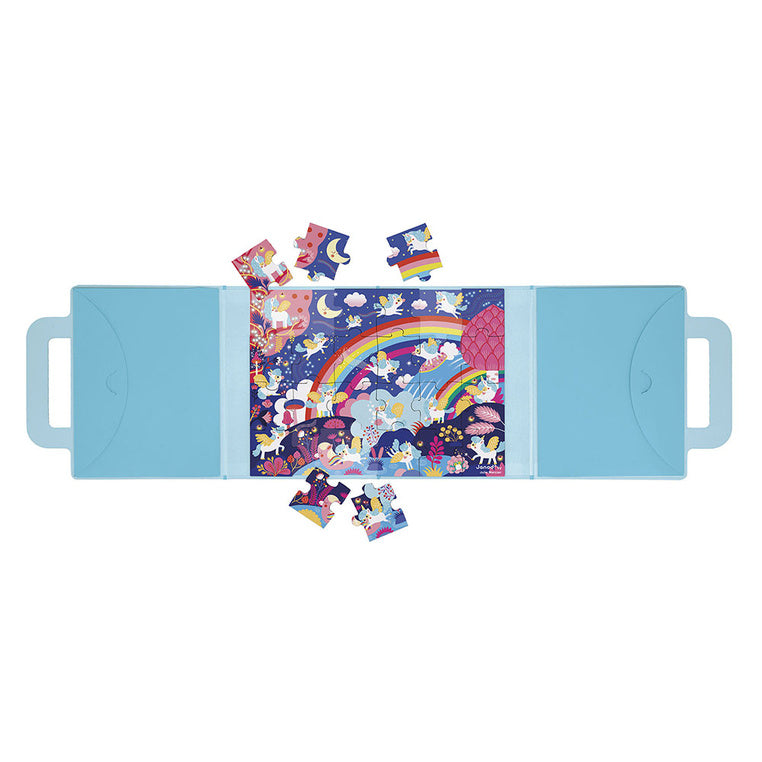 Janod Magnetpuzzle Magneti'Puzzles Einhörner