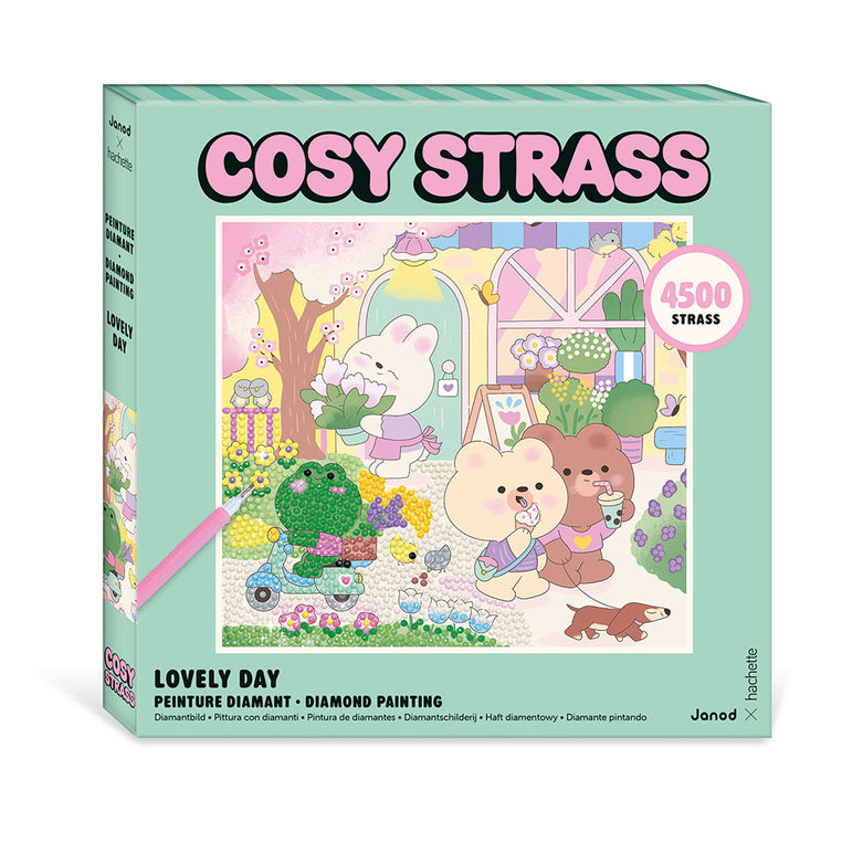Diamond-Painting-Set - Cosy Strass Süßer Tag (ab 14 Jahren)