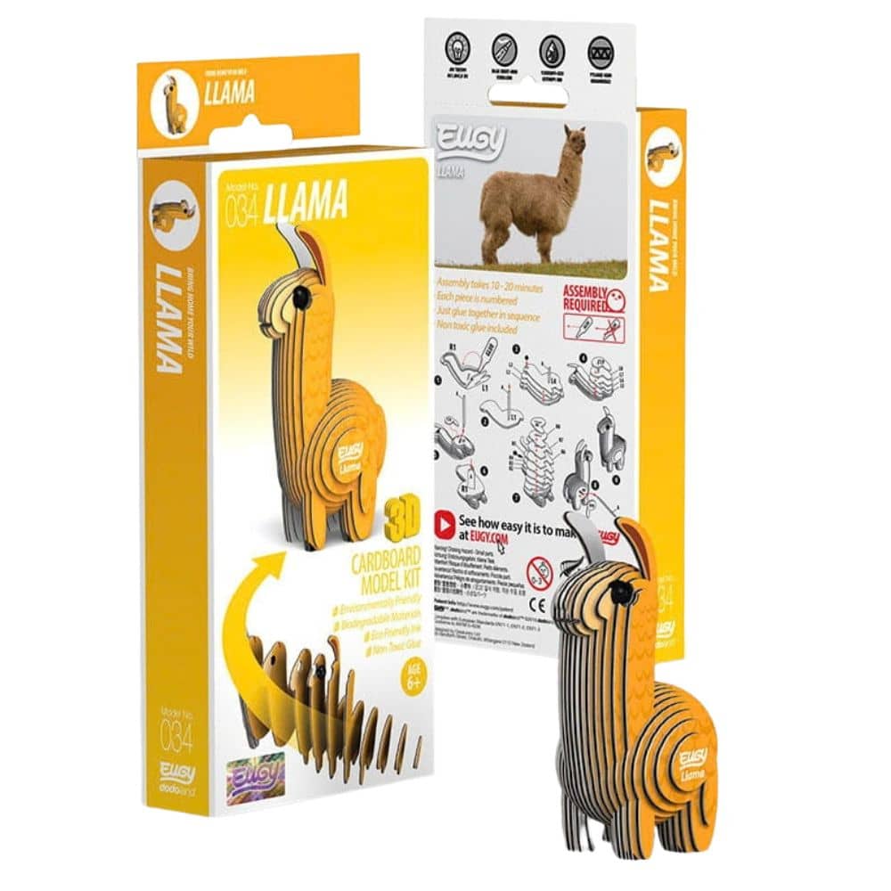 Eugy 3D-Puzzle aus Karton Lama