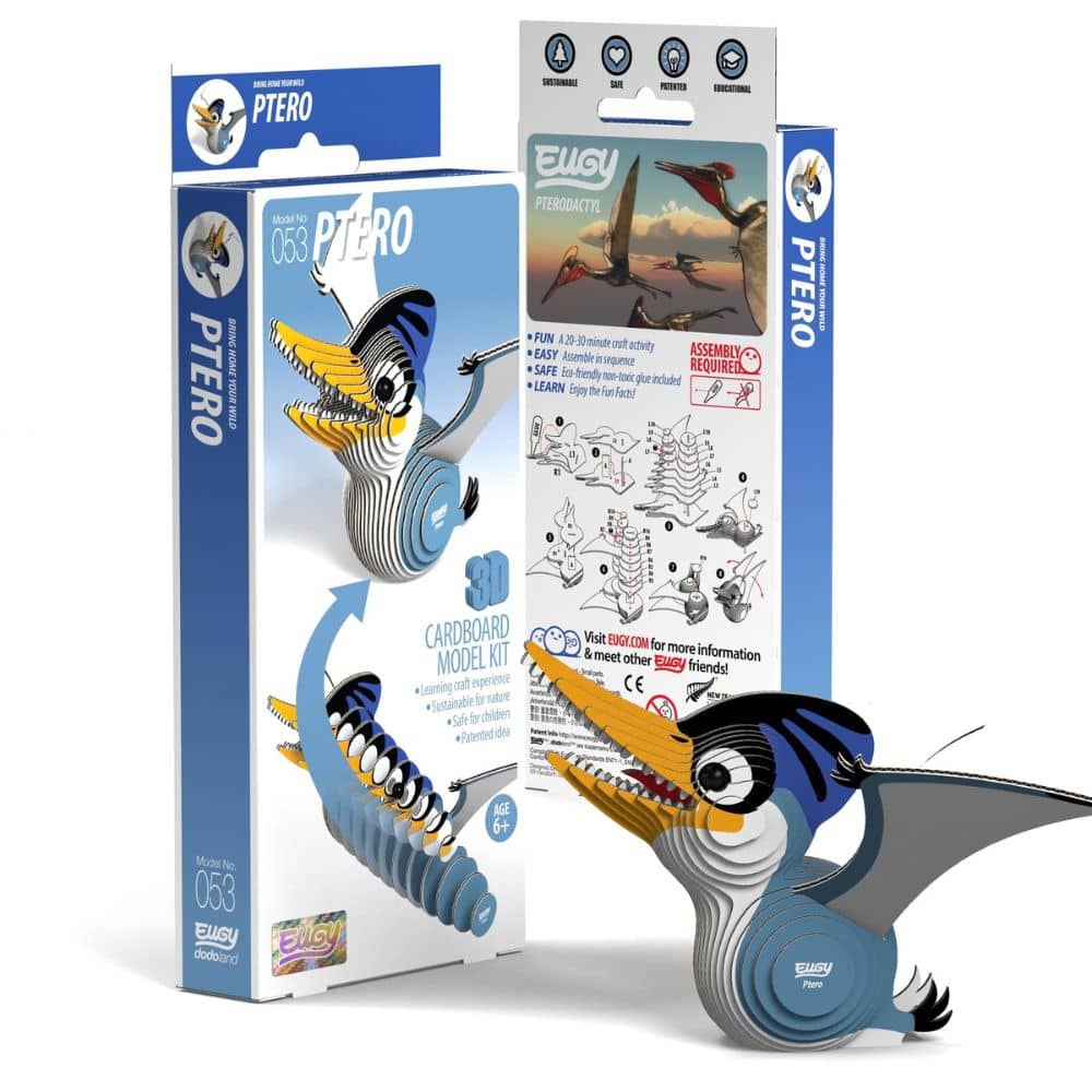 Eugy 3D-Puzzle aus Karton Dinosaurier Ptero