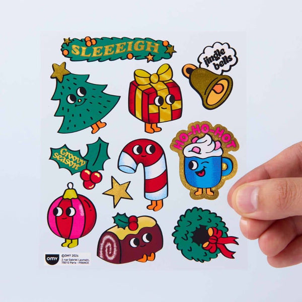 Weihnachtsmotive der Vinyl-Sticker Christmas von OMY