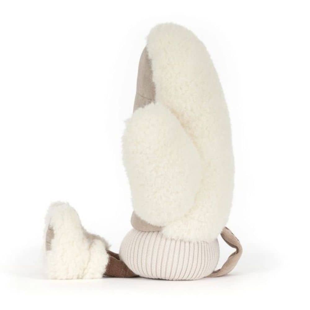 Jellycat Plüsch-Fäustling in Creme-Beige mit Gesicht, 27 cm