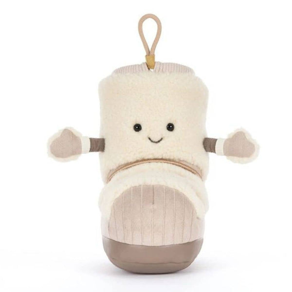Jellycat Amuseables Perta Snow Boot - Plüsch-Schneestiefel in Creme, 21 cm - Ansicht 2