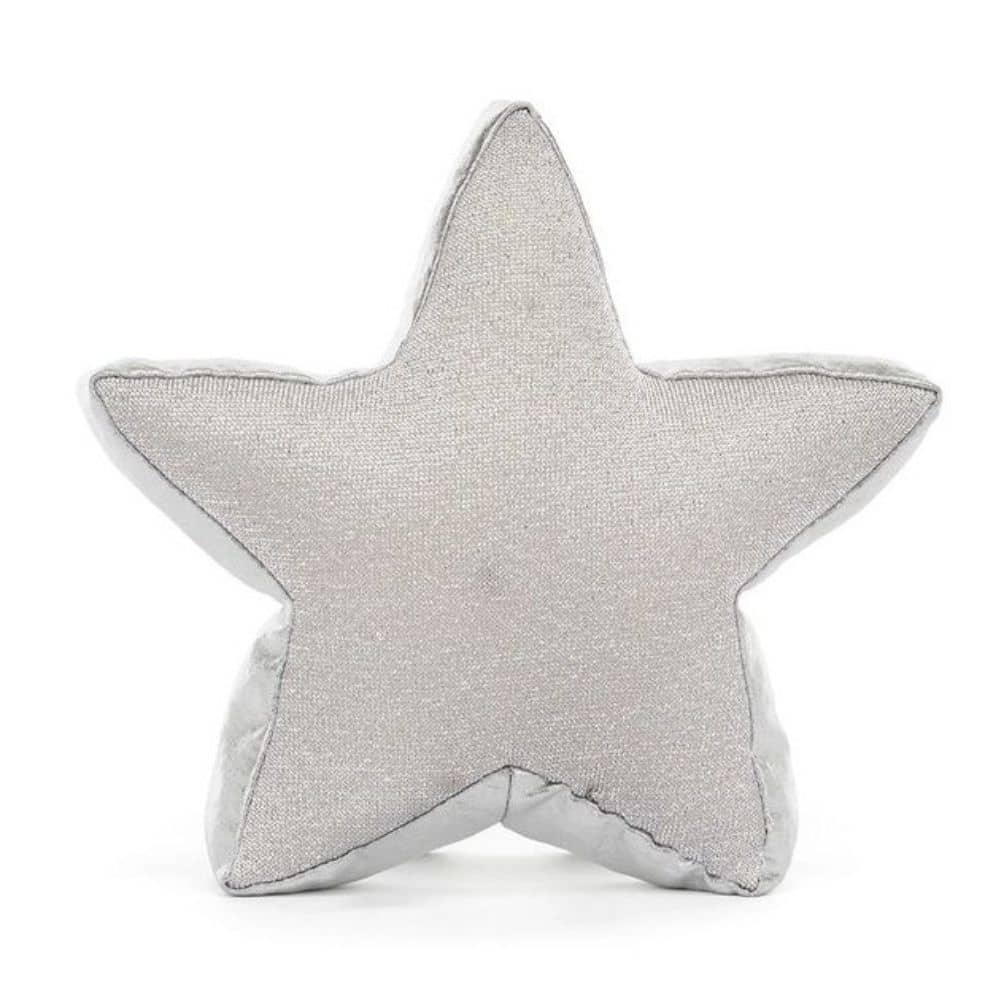 Jellycat Amuseables Silver Star - Plüschstern in Silbergrau, 17 cm