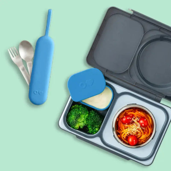 Lunchbox mit Thermosbehälter OmieBox Up – Graphite
