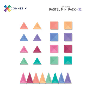 Magnetbausteine – Pastell Mini-Set 32 Teile