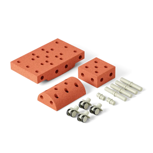 Kreative Bausteine zur Förderung der Grobmotorik Curiosity Set – orange 10w1