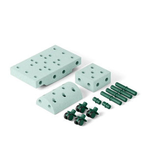 Kreative Bausteine zur Förderung der Grobmotorik Curiosity Set – mint 10 in 1