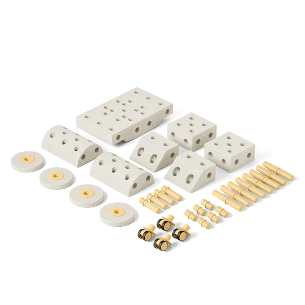Kreative Bausteine zur Förderung der Grobmotorik Dreamer Set – sandgrau 25 in 1