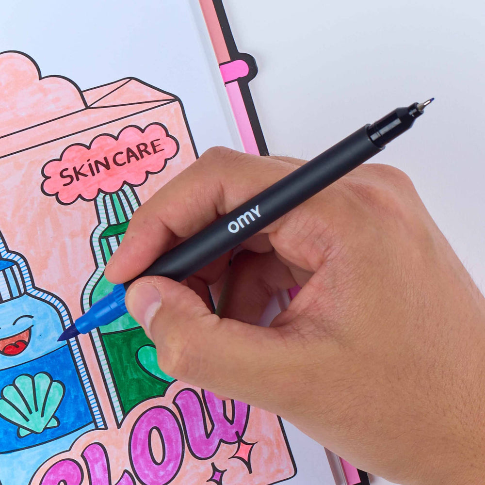 Markers Box von OMY mit 100 Doppelspitz-Markern