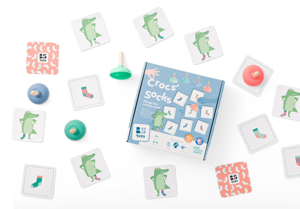 BS Toys Reaktionsspiel - Krokodilsocken, 48 Karten - Ansicht 2