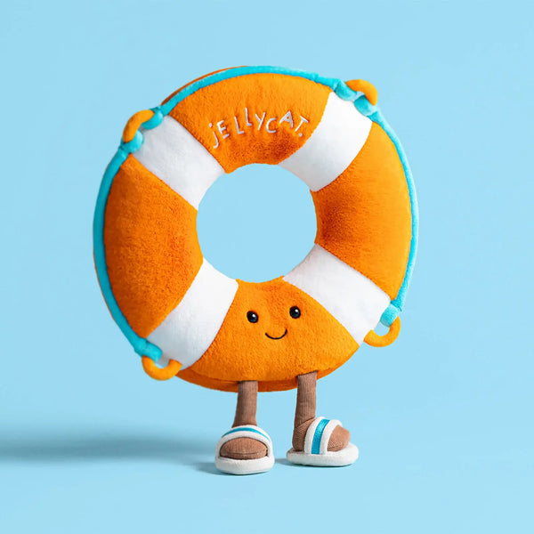 Kuscheltier - Lustiges Rettungsring-Plüschtier, 33 cm