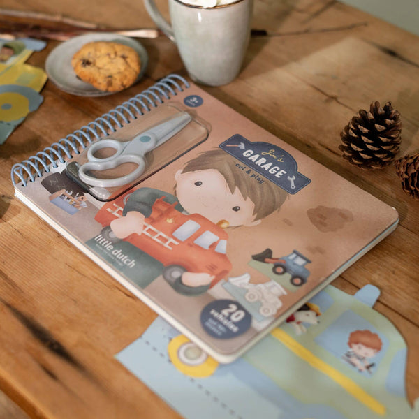 Kreatives Heft mit Schere – Jim & Friends