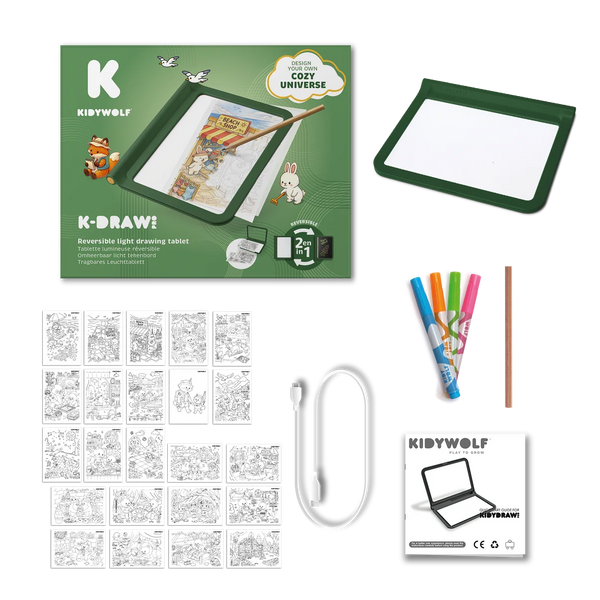 Leuchttablett zum Zeichnen und Schreibenlernen - Kidydraw Pro, Cozy (ab 10 Jahren)
