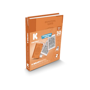 Nachfüllkarten – Kidydraw Pad – Inspirierende Zitate (30 Stück, ab 10 Jahren)