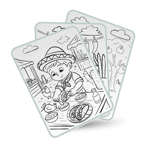 Beleuchtetes Tablet zum Nachzeichnen mit Bleistift – 30 Vorlagen –  Food