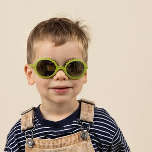 Flexible Kindersonnenbrille Fleur 1-2 J. - Olive