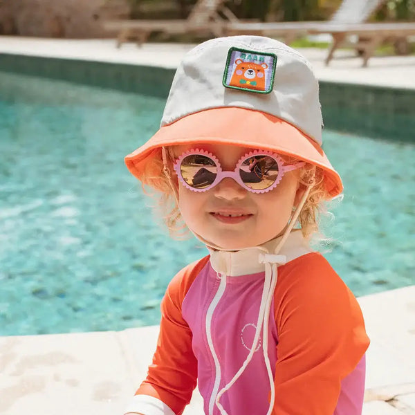 Flexible Kindersonnenbrille Fleur 2-4 J. - Verbena