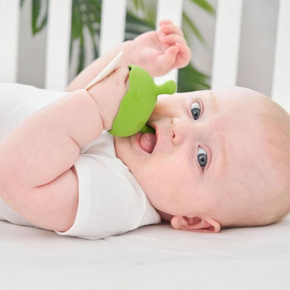Gryzak Uspokajający Mombella - Mushroom Green - tablude.com
