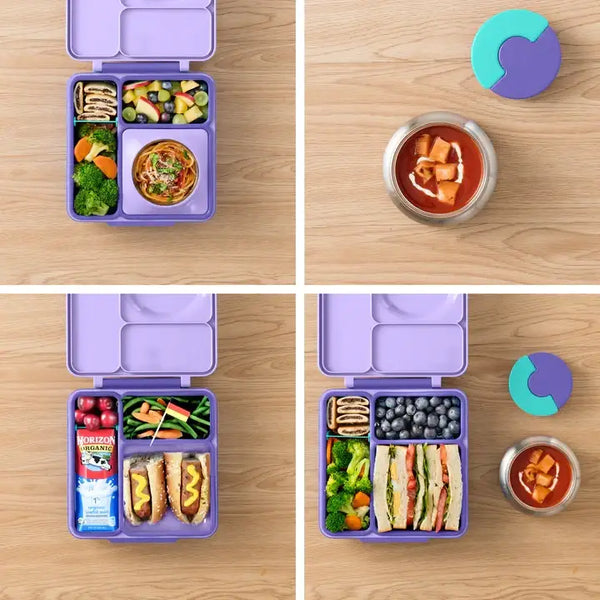 Lunchbox mit Thermoskanne OmieBox – Purple Plum