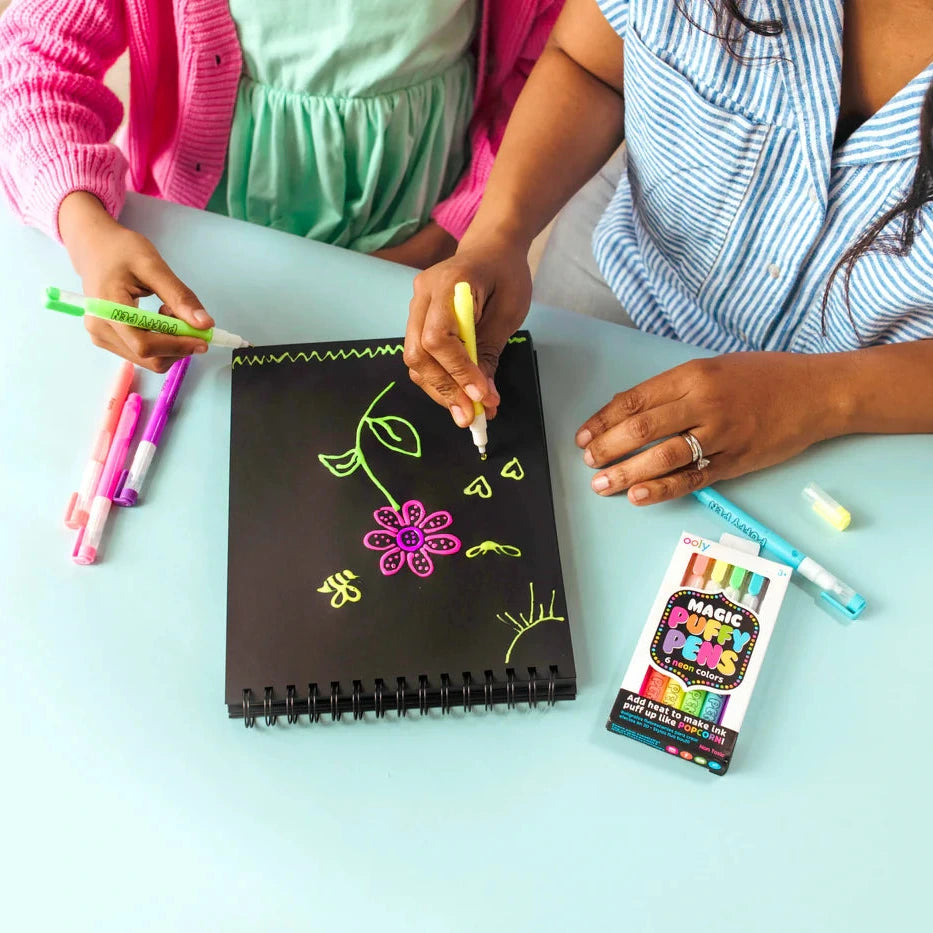 Magic Puffy 3D Marker Set – Neonfarben