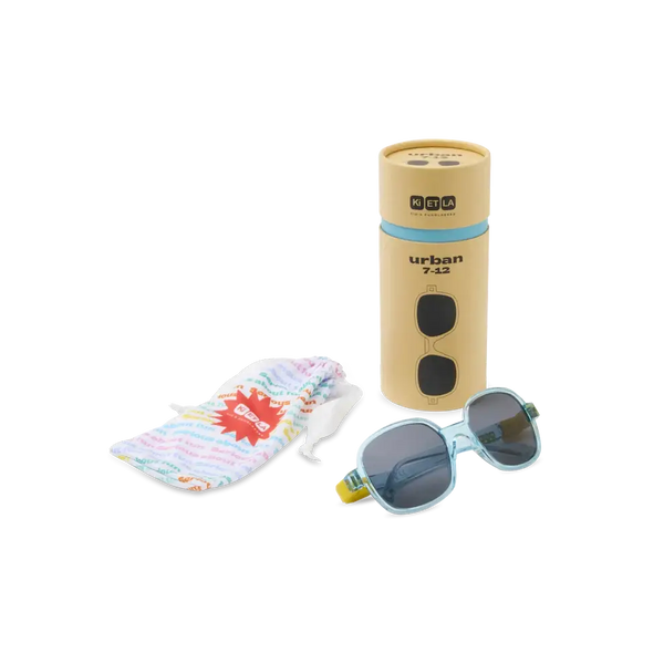 Flexible polarisierte Kindersonnenbrille Urban 7-12 J. - Storm Yellow