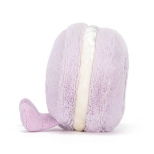 Jellycat Amüsanter Macaron Mai Plüschspielzeug in lila mit weichem Material für Kinder