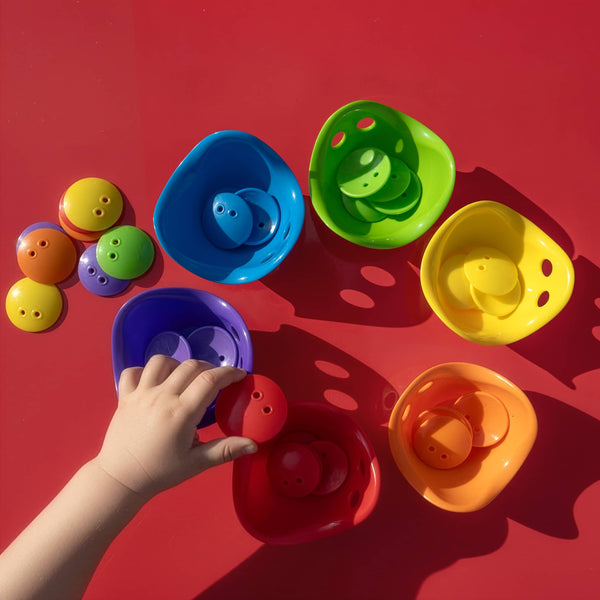 Bilibo Dots - Bunte Spielsteine für kreatives Spielen - 36 Stück
