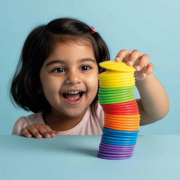 Bilibo Dots - Bunte Spielsteine für kreatives Spielen - 36 Stück