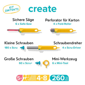 Werkzeugsatz für DIY-Konstruktionen – Create
