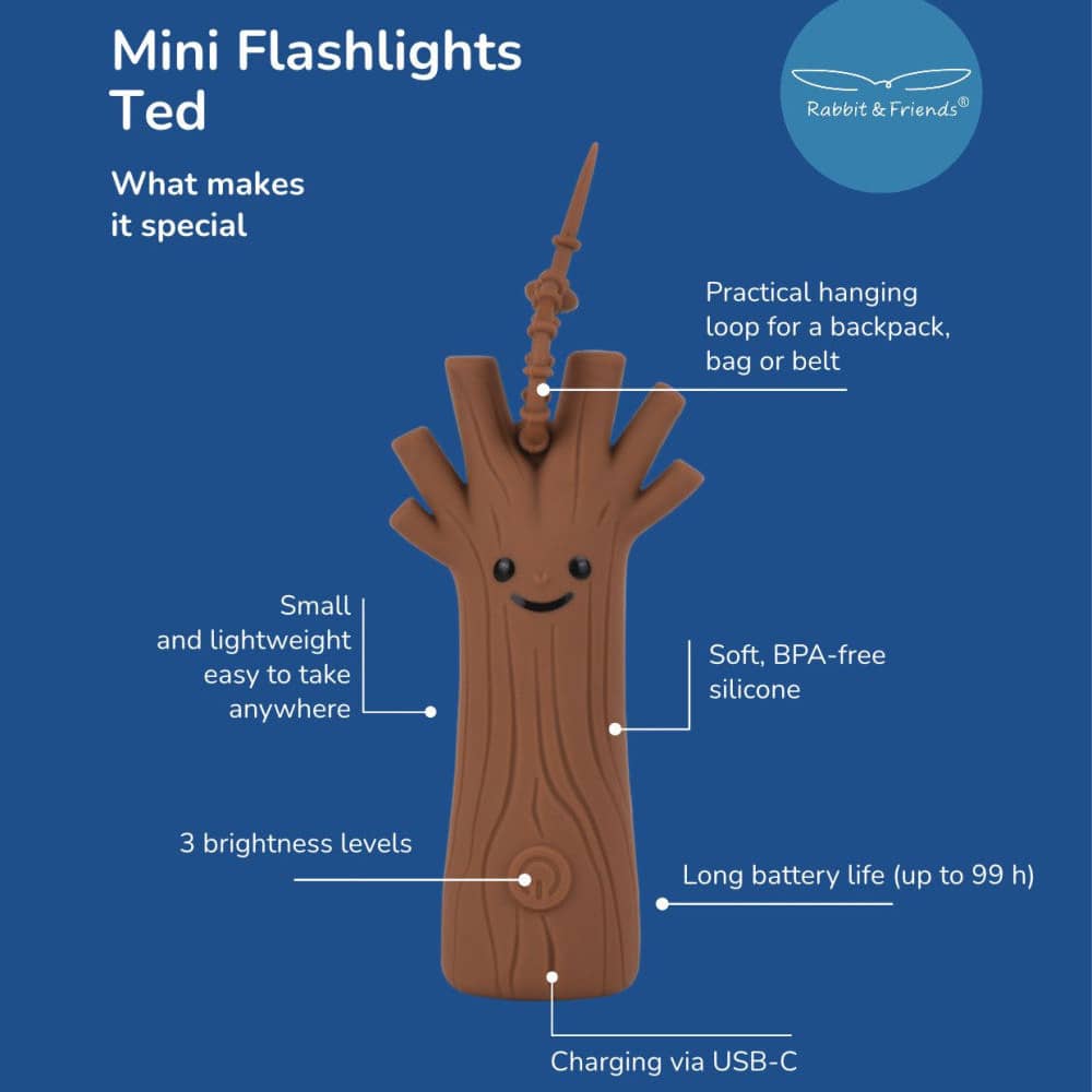 Rabbit & Friends Mini-Taschenlampe Forest Baum Ted